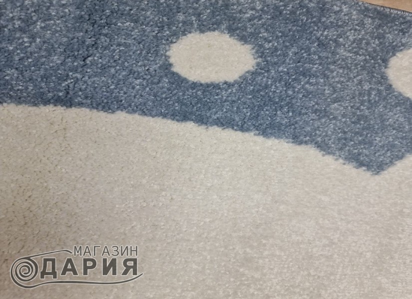 Тъкан килим MAGNOLIA 648 l.blue КРЪГ